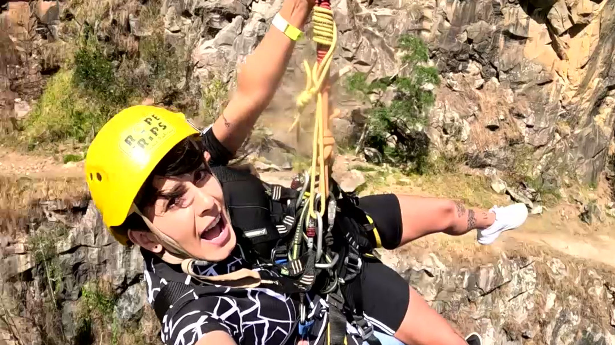 Rope Jump 70 Metros na Pedreira do Dib